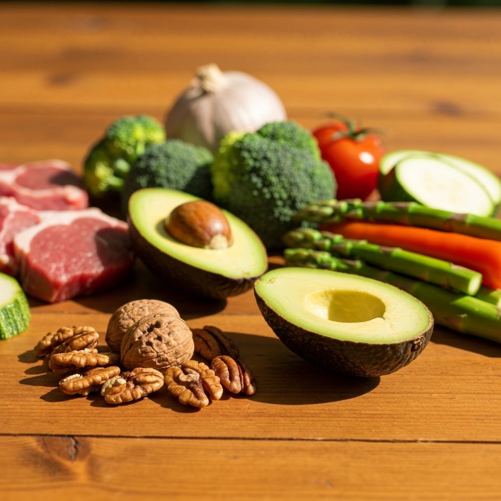 Low-carb keto-style food options